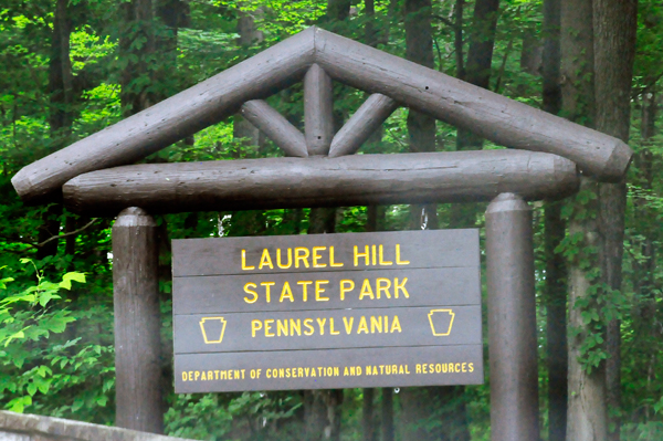 Laurel Hill State Park sign